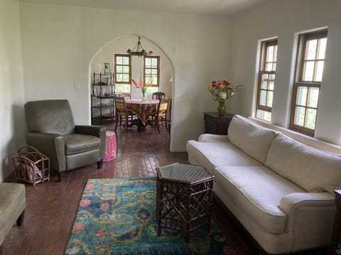 Comfy down-filled sofa, leather recliner for relaxing,orTV after a full day!