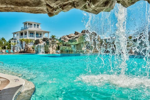 14K Square Foot Resort Pool with Waterfalls