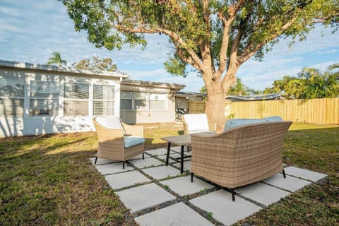 Soak up the sun on this cozy patio