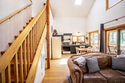 Stairs, Living, & Kitchen