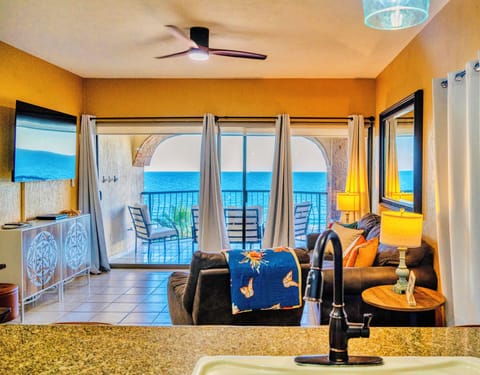Living room with ocean view