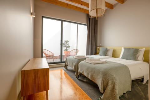 Bedroom with private garden