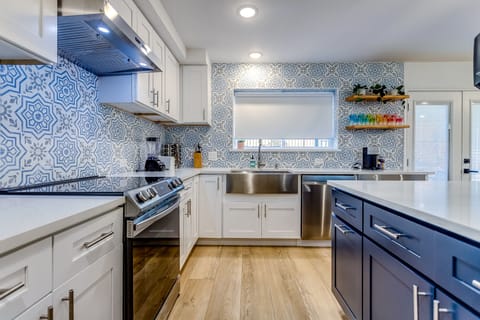 Kitchen area where 5 stars meals are cooked by talented chefs