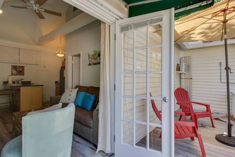 Living area opens to the outdoors.