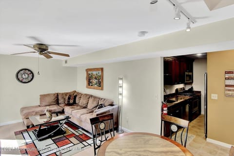 Couch and Kitchen