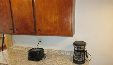 Coffee and toast for a quick breakfast on the run.