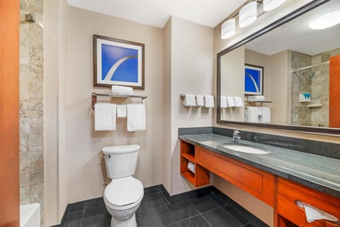 Free toiletries, hair dryer, towels