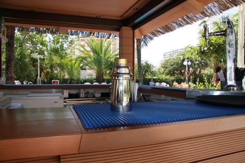 Mediterranean cuisine, pool views