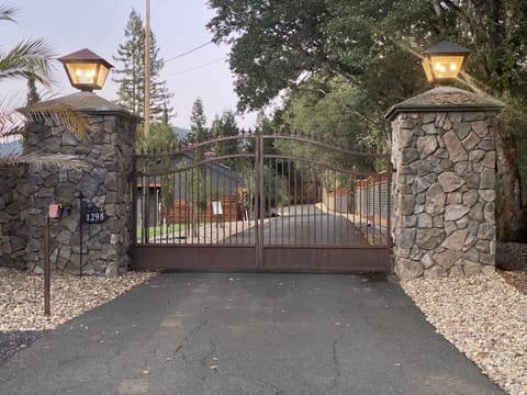 Gated front entrance