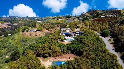 Hilltop Villa with pickleball court