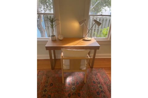 Work area in office/ 3rd bedroom. 600 mbps high speed internet for remote work.