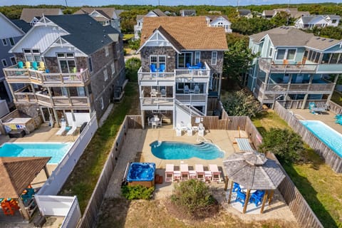 NH274: Queen Anne's Retreat | Aerial View -Backyard Oasis, private pool, hot tub