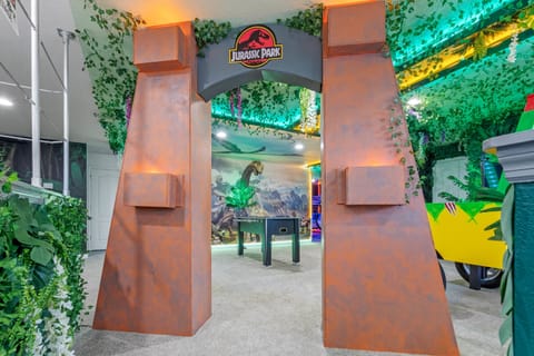 Game Room & Movie Lounge  Entrance - Immerse yourself in all things Jurassic!