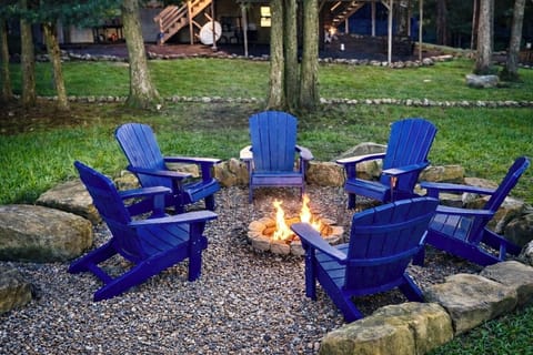 Enjoy relaxing around the fire - firewood and s’mores starter kit provided