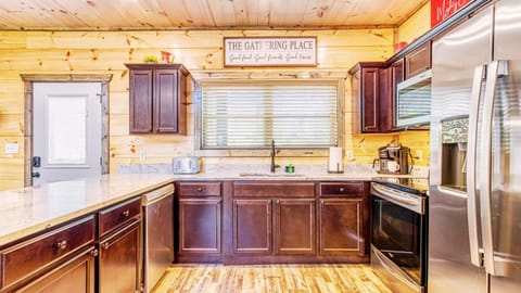 Enter into the home to find our open, fully-equipped kitchen.