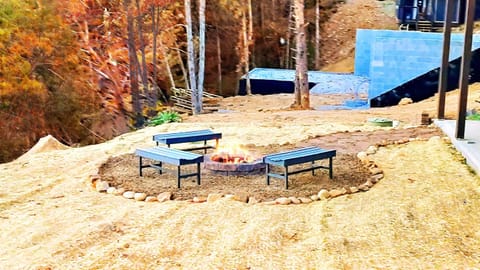 Roast s'mores over our outdoor fire pit