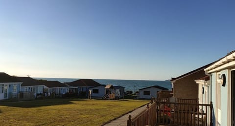 The view from the decking area