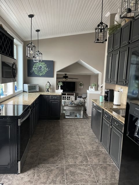 Kitchen and living room 1. 