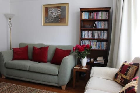 Front room: the homely front room has TV, books, DVDs and games.