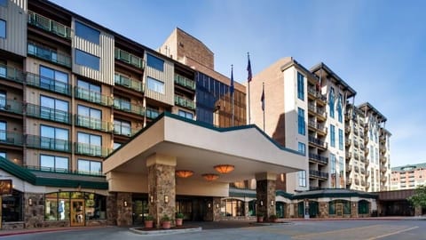 Sheraton Steamboat Resort Villas- Front Entrance. 

Back of hotel faces mountain