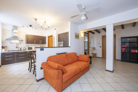 The living room with sofa bed