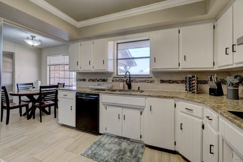 Bring out the inner chef in the fully equipped kitchen.