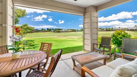 Pili Mai Resort at Poipu #08J - Dining & Seating Lanai - Parrish Kauai