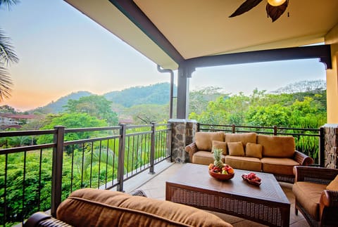 Large Ocean View Terrace with nice furniture.