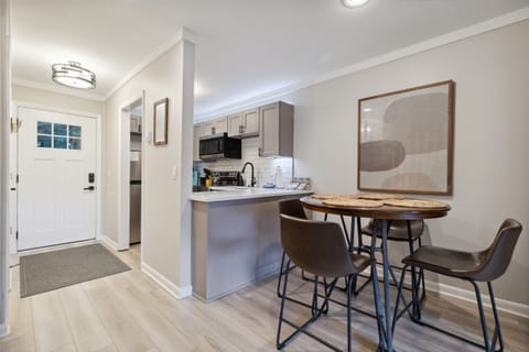 Enjoy a meal, game night, or work remotely from the dining room table