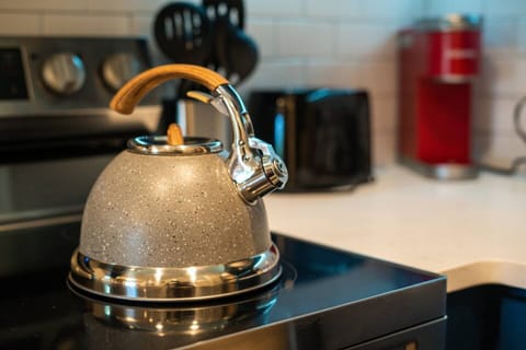 Updated kitchen with new stainless steel appliances