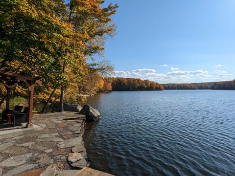 Fall foliage view from the dock