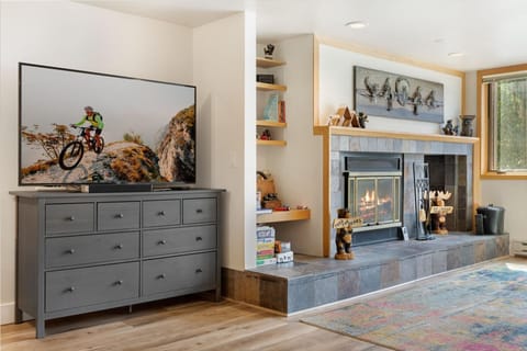 Relax In Front Of The Fireplace After An Active Day