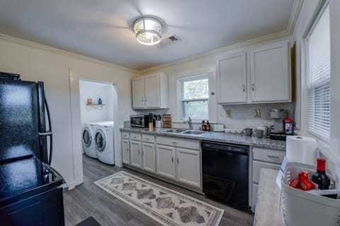 Kitchen - The kitchen also has a Keurig coffee maker along with a coffee starter set to keep your group caffeinated during your stay.