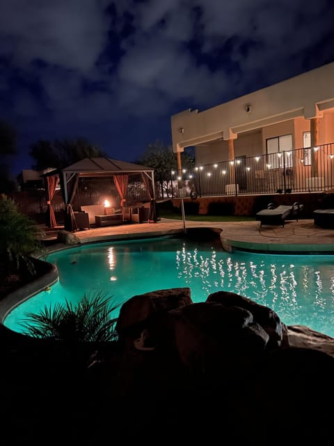 Private oasis in the backyard
