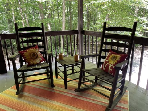 Great spot for morning coffee or evening drinks.