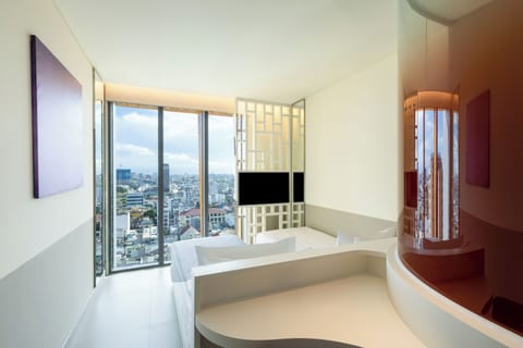 Basic Room, 2 Twin Beds, City View | View from room