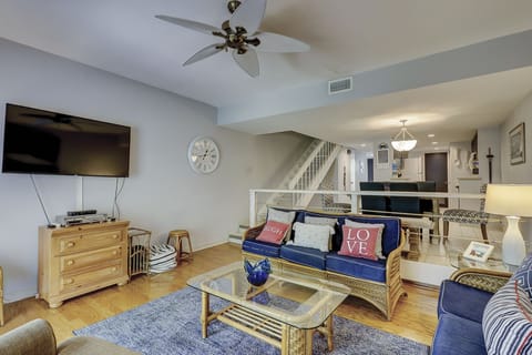 Living Room with Flat Screen TV