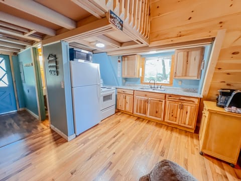 Kitchen equipped with coffee station!  Drip coffee maker and Keurig available!