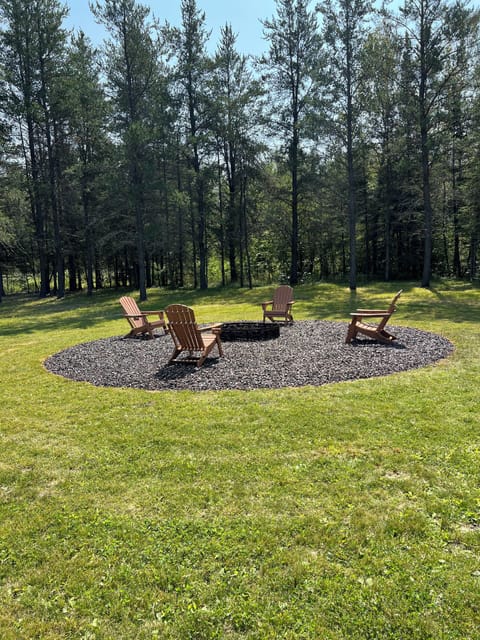 Enjoy the woods around the fire pit