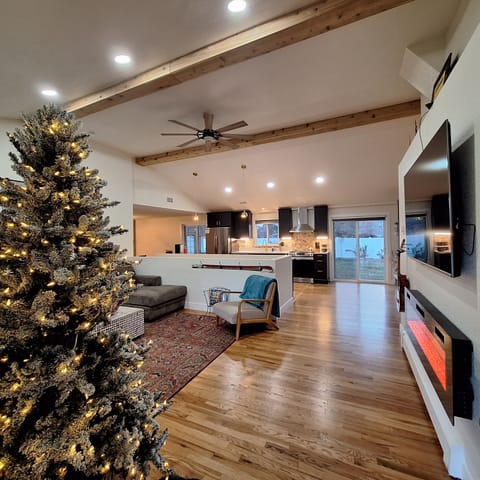 Christmas tree during the holidays