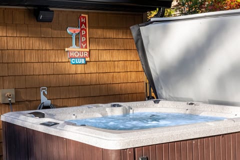 Yes Huge Hot Tub! Great place to relax