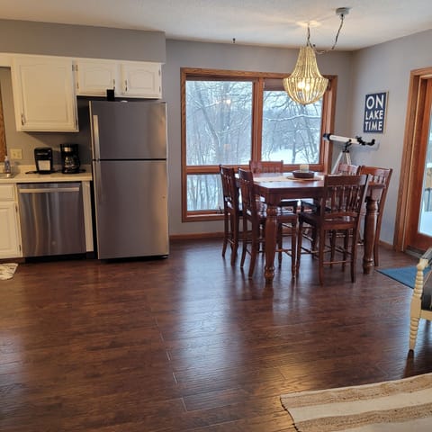 Dining table with seating for 6