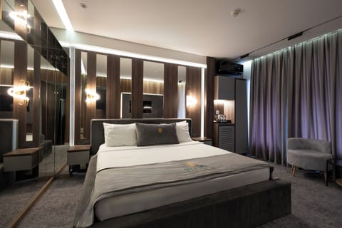 Luxury Double Room | Premium bedding, down comforters, minibar, desk