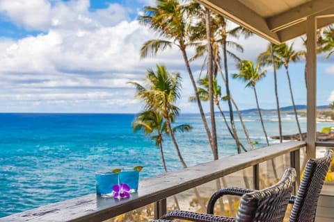 View down the Poipu Coastline from the Lanai