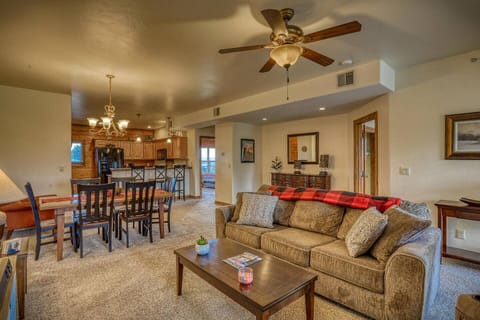 Living Room View of Dining Table