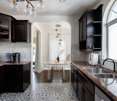 Sleek and stylish, this kitchen is a true masterpiece.