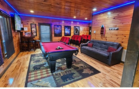 Your family is going to absolutely LOVE hanging out in the game and theater room. There is something for everyone to do.