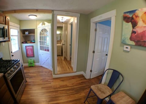 There's a cow in the kitchen!