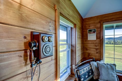 Fun antiques located in the train station, like this antique phone!