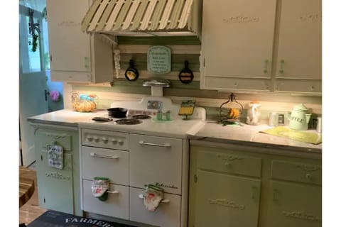 its not 1920s - we felt that would be hard to cook on-- so its 1950s, an upgrade